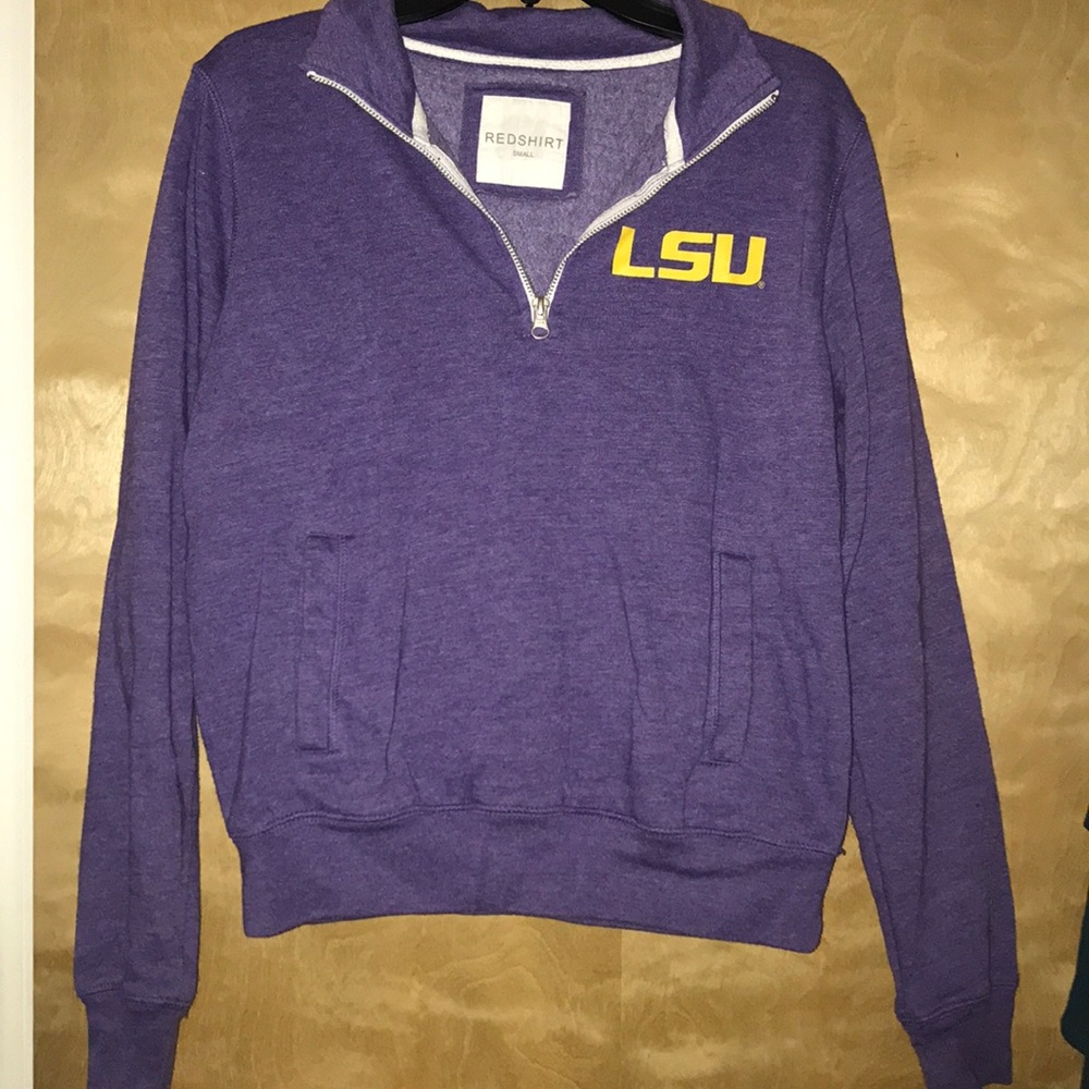 Purple RedShirt LSU Half-Zip Pullover